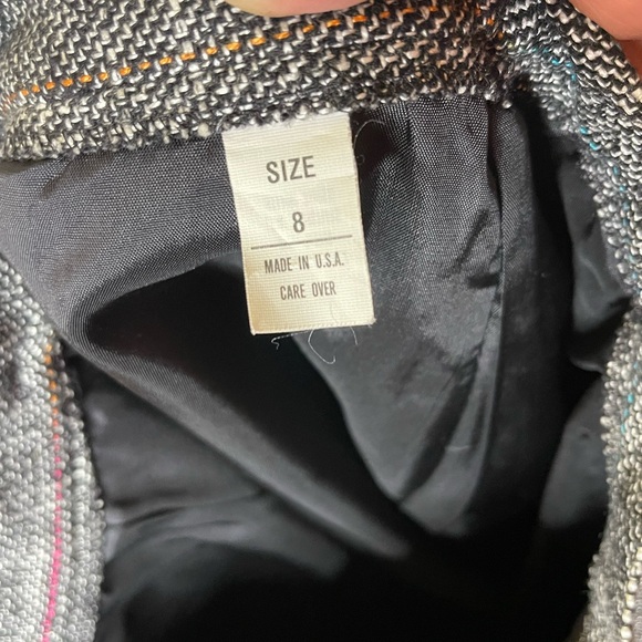 Vintage 80’s Bretton Place Gray Tweed Blazer and Skirt Sz 8 - Picture 7 of 7